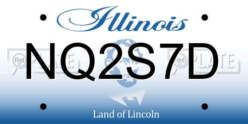 NQ2S7D Illinois License Plate