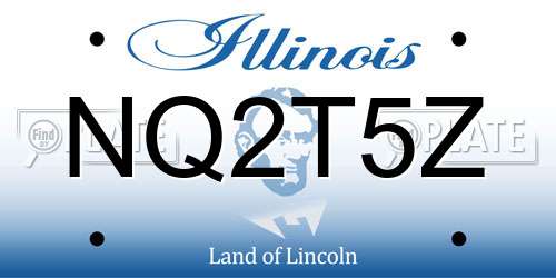 NQ2T5Z Illinois License Plate