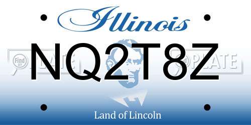 NQ2T8Z Illinois License Plate