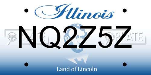 NQ2Z5Z Illinois License Plate