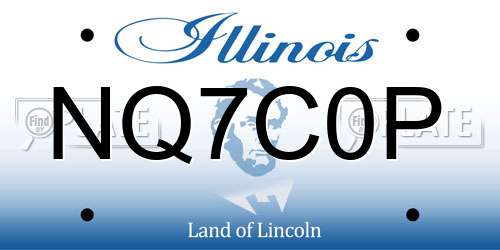 NQ7C0P Illinois License Plate