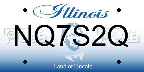 NQ7S2Q Illinois License Plate