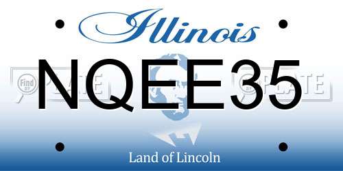 NQEE35 Illinois License Plate