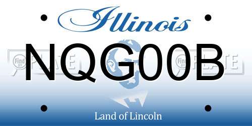 NQG00B Illinois License Plate