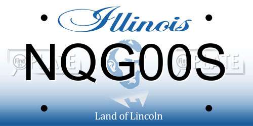 NQG00S Illinois License Plate