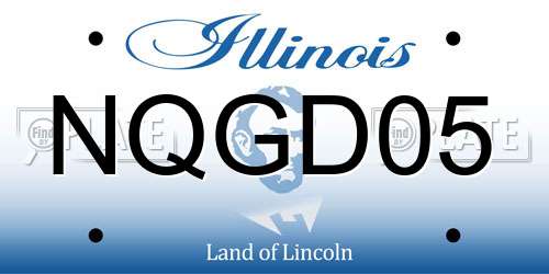 NQGD05 Illinois License Plate