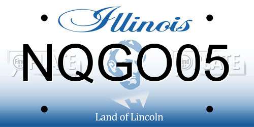NQGO05 Illinois License Plate
