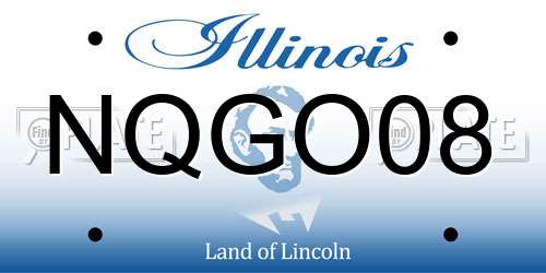 NQGO08 Illinois License Plate