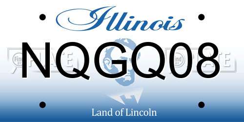 NQGQ08 Illinois License Plate