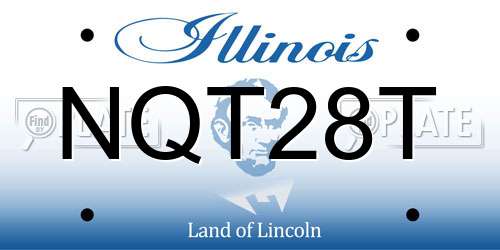 NQT28T Illinois License Plate
