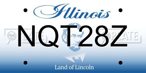 NQT28Z Illinois License Plate
