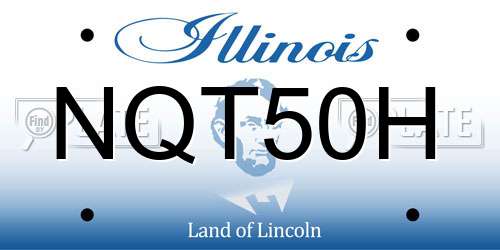 NQT50H Illinois License Plate