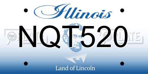 NQT520 Illinois License Plate