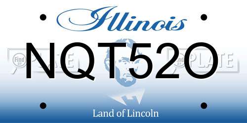 NQT52O Illinois License Plate