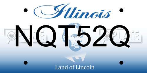 NQT52Q Illinois License Plate