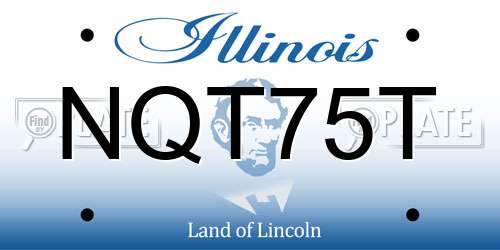 NQT75T Illinois License Plate