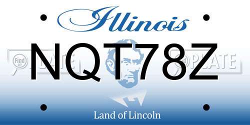 NQT78Z Illinois License Plate