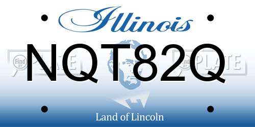 NQT82Q Illinois License Plate
