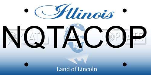 NQTACOP Illinois License Plate