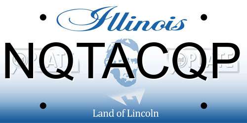 NQTACQP Illinois License Plate