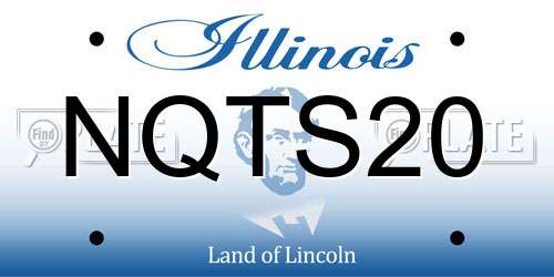 NQTS20 Illinois License Plate