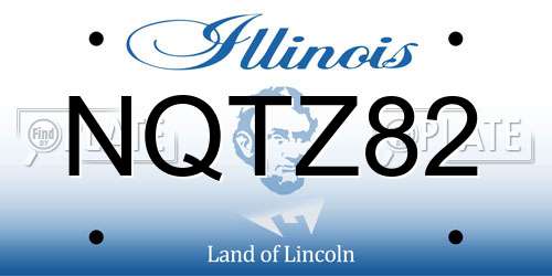 NQTZ82 Illinois License Plate