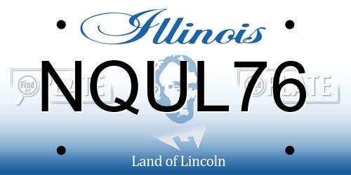 NQUL76 Illinois License Plate