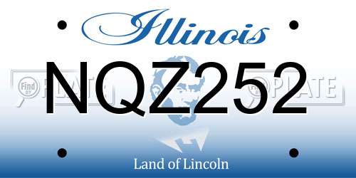 NQZ252 Illinois License Plate