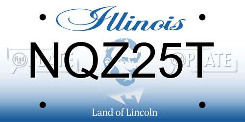 NQZ25T Illinois License Plate