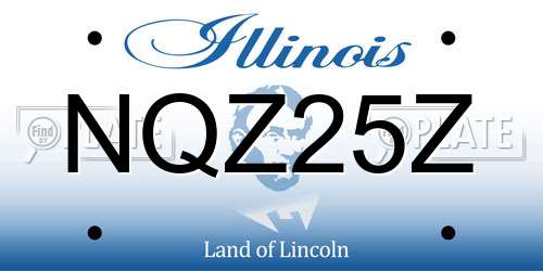NQZ25Z Illinois License Plate