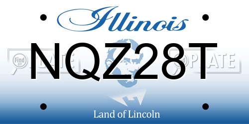 NQZ28T Illinois License Plate