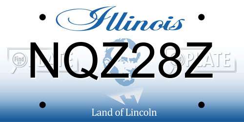 NQZ28Z Illinois License Plate