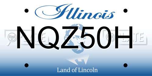 NQZ50H Illinois License Plate