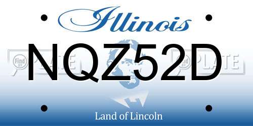 NQZ52D Illinois License Plate