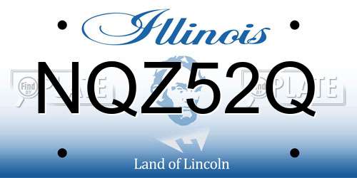 NQZ52Q Illinois License Plate