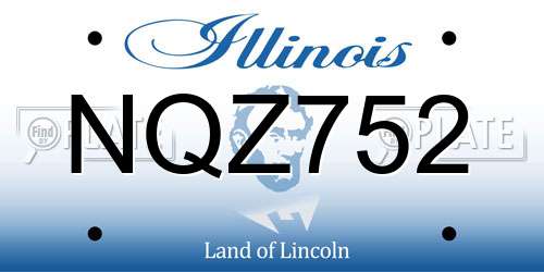 NQZ752 Illinois License Plate
