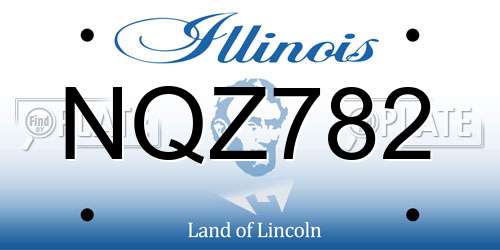 NQZ782 Illinois License Plate