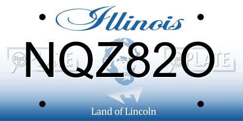 NQZ82O Illinois License Plate