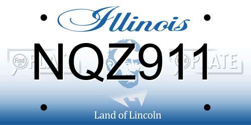 NQZ911 Illinois License Plate
