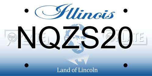 NQZS20 Illinois License Plate