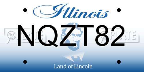 NQZT82 Illinois License Plate