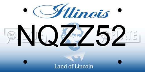 NQZZ52 Illinois License Plate