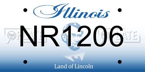 NR1206 Illinois License Plate