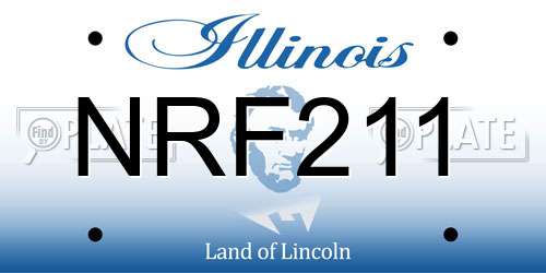 NRF211 Illinois License Plate