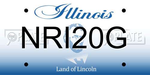 NRI20G Illinois License Plate