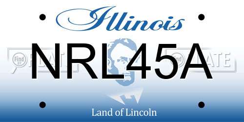 NRL45A Illinois License Plate