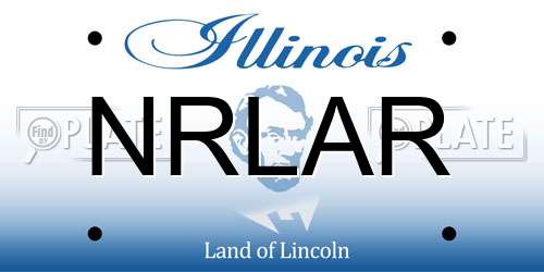 NRLAR Illinois License Plate