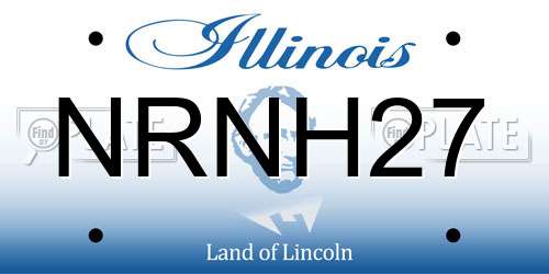 NRNH27 Illinois License Plate