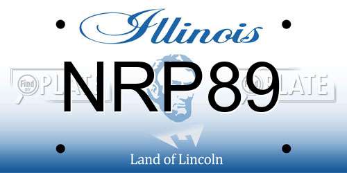 NRP89 Illinois License Plate