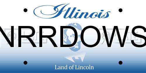 NRRDOWS Illinois License Plate